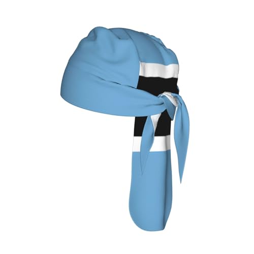 CNTDBU Drapeau du Botswana - Casquette de cyclisme respirante - Bandeau anti-humidité pour casque - Séchage rapide - Pour homme et femme - Noir
