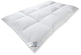 Bettenhaus Daunendecke, Kassette, Winter sehr warm, 135x200 cm, 60prozent Daunen / 40prozent Federn, kanadisch, 1620 gr.