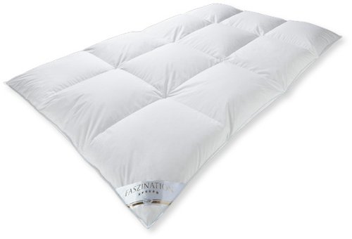 Bettenhaus Daunendecke, Kassette, Winter sehr warm, 135x200 cm, 60prozent Daunen / 40prozent Federn, kanadisch, 1620 gr.