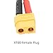 Maixbomr 2Pcs XT60 Parallel Battery Connector Cable 1FT, 12AWG 1 Female to 2 Male Y Splitter Adapter Cable, for RC Multicopter Quadcopter
