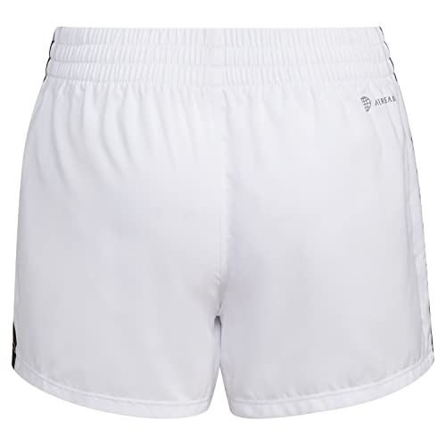 Adidas Girls' Big Aeroready 3-Stripes Woven Pacer Color Shorts, White, Xl (16) #TOP1