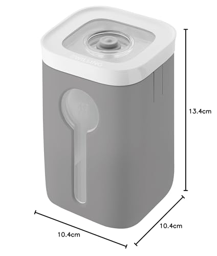 ZWILLING Fresh & Save Cube Cover für Box Größe 2S, Schutz vor Sonnenlicht, Füllstandanzeige, BPA-freier Kunststoff, Grau