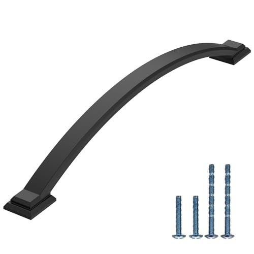 AOOTOCH 10 Pack 7.5 inch Cabinet Pulls Matte Black Cabinet Handles Drawer Pulls for Kitchen Cabinet Cupboard