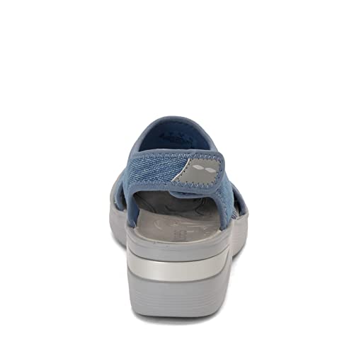 Bzees Women's Dream Ankle Straps Sandal, Denim, 7.5 #TOP5
