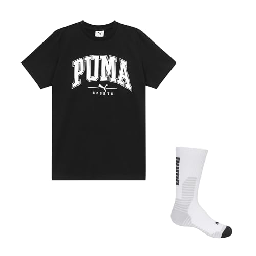 Image of Puma Boys' Graphic T-Shirt & Crew Sock Set