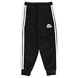 Lonsdale Kinder Jungen Trainingshose Sporthose Jogginghose Ohne Bündchen Schwarz/Anthrazit 7-8 Jahre S
