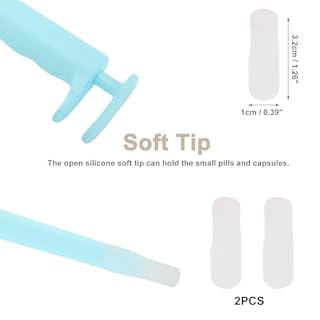 RENEWREVITAL Cat Pill Shooter, Pet Piller Gun, Easy to Use Pet Pill Dispenser with Two Silicone Tips, Dog Piller Shooter, Convenient Medication Feeder for Small Animal, Blue