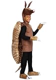 Kid's Armadillo Costume with Tunic, Shell, Headpiece, Hand and Foot Covers for Halloween, Party or Animal Dress Up Medium