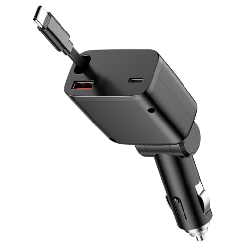 Chargeur de voiture rétractable USB C fini les câbles emmêlés sur iPhone 17 16