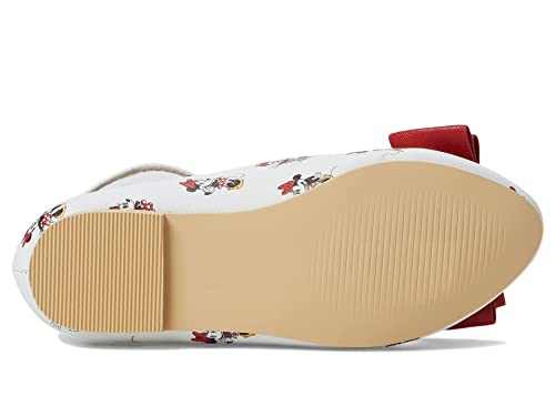 Janie and Jack Girl's Minnie Mouse Bow Flat (Toddler/Little Kid/Big Kid) Multicolor 4 Big Kid M3