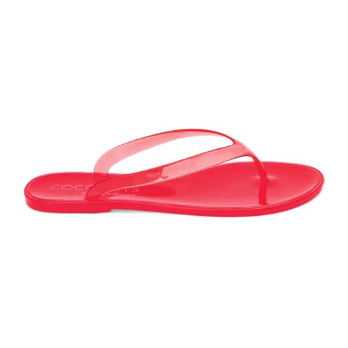 Coconuts by Matisse Women's Flip-Flop Thong Sandal with Translucent Straps,