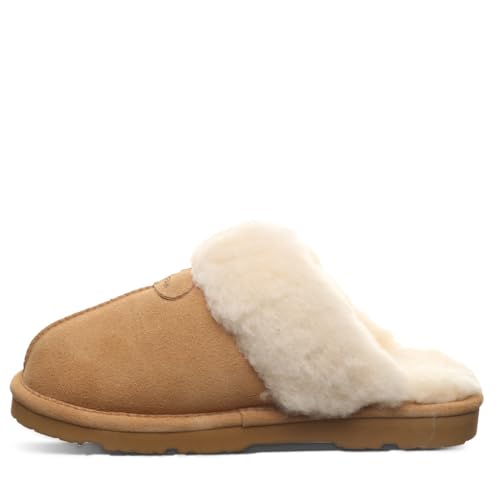 Image of BEARPAW Women's Loki Slip-On Slippers | Suede Upper | Comfortable Indoor & Outdoor Shoes for Women | Multiple Sizes & Colors