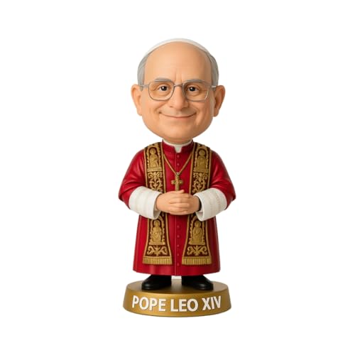 LEMONSODA Pope Leo XIV Bobblehead 7 Inch Collectible Figure Red Mozzetta
