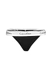 Calvin Klein Damen String Thong Tangas, Black, M