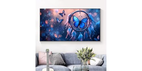 Cadeau DIY Broderie Diamant Papillon Bleu | Idée Créative Originale - 3