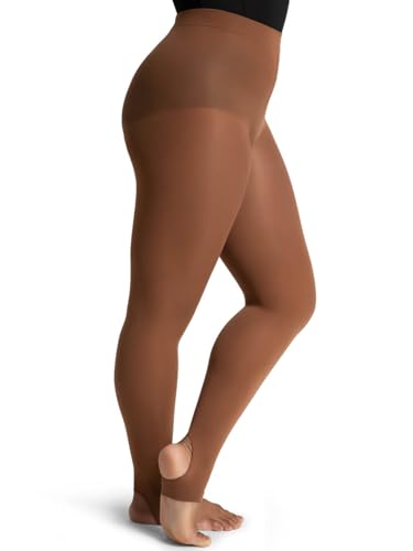 Image of Capezio womens Ultra Soft Self Knit Waistband Stirrup TightTight