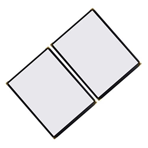 VILLFUL 2pcs Menu Clear Card Sleeves Clear Recipe Cover Waterproof Cases Large Camera Blower Double-Sided Recipe Cover Clear Recipe Book Recipe Protectors Filter Flask Leather Transparent