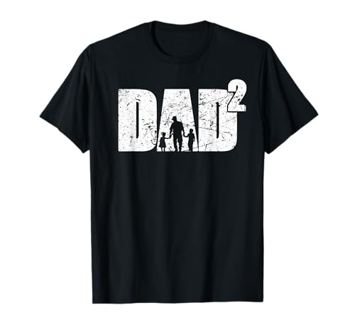 padre. due volte. due bambini. festa del papà Maglietta