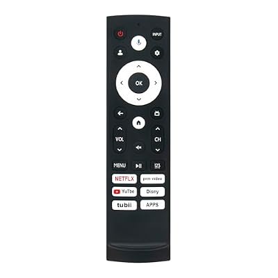 ERF3AF90H Replacement Voice Remote Control Fit for Hisense ULED 4K UHD Google Android Smart TV A53F / A65H / A66G / A68H / A6G / U6H Series 100U76N 50A65H 55A65H 65A65H 75A65H 5A6H 70A6H 75U65H