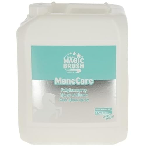 RL24 MagicBrush - Mähnen- und Fellglanzspray ManeCare | Mähnenspray für Pferde | Leichtkämmspray für seidigen Glanz | Pferde Mähnenspray & Schweifspray | 1 x 5000 ml Kanister