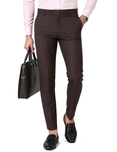 Image of SUNPOINT Formal Pants for Men Office Wear - Premium Regular Fit Formal Trouser for Men, Boys, Gents Bottom Formal wear for Office Meeting, Party, Gathering, Wedding