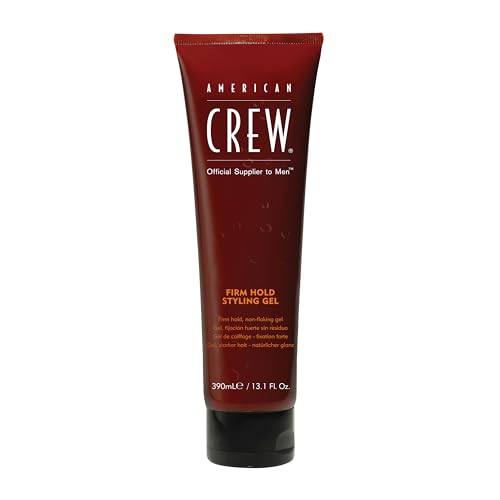AMERICAN CREW – Firm Hold Styling Gel, 250 ml, Styling-Gel für Männer, Haarprodukt mit sehr starkem Halt, Stylingprodukt für Volumen & natürlichen Glanz, ohne Alkohol
