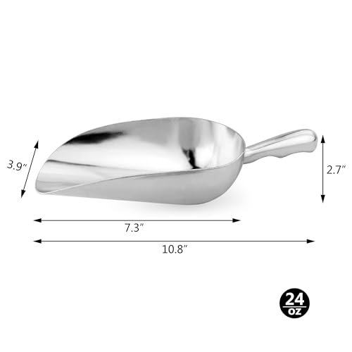 New Star 34547 Cast Aluminum Utility Scoop, 24-Ounce