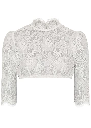 Spieth & Wensky Pudel-Dirndlbluse 3/4 Arm Cover