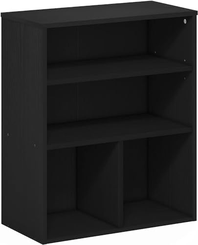 Image of Callas Multipurpose Engineered Wood Bookcase | Books Storage Organizer for Kids | Multi-Purpose Shelves for Books Storage (Black, BR-06)