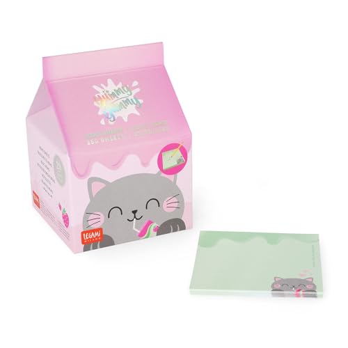 Miniatura 5 de Legami - Bloc Memo Yummy Yummy - Bloc De Notas Con 250 Hojas Desmontables, Papel Fsc Certificado, Tamaño 7 X 10 X 7 Cm, Notas Con Hojas Verdes, Kitty