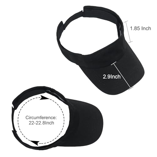 ANDICEQY Sport Sun Visor Hats Adjustable Empty Top Baseball Cap Cotton Ball Caps for Women and Men2