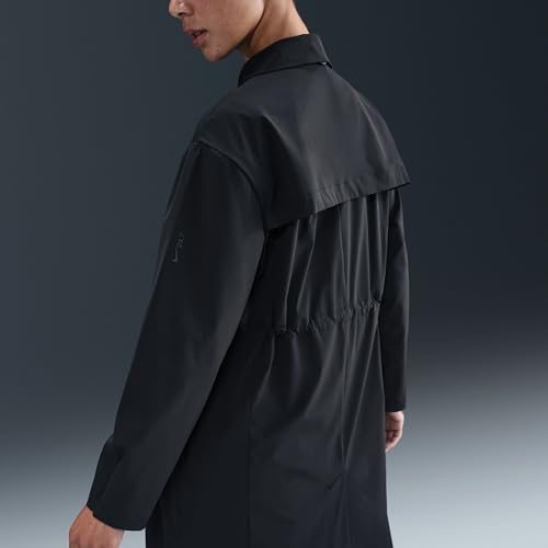 Image of Nike 24.7 PerfectStretch Women's Dri-FIT Oversized Trench Coat (Black /Dark Smoke Grey)