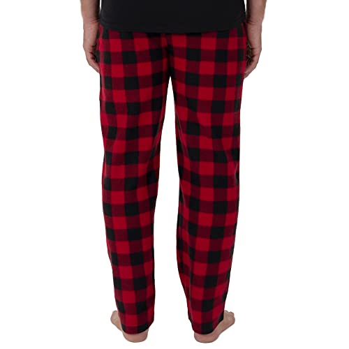 Fruit Of The Loom Comfortable Micro Fleece Pajama Pants For Men [Pack Of 2] Ultra Soft 100% Polyester Micro Fleece Sleep Pants Set- Pull-On Mens Lounge Pants With Drawstring & Elastic Waistband #TOP18