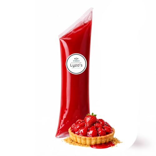 Pastry & Fruit Glaze - Strawberry Glaze - Ready to Use Topping - 1 LB Bag