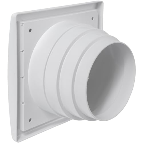 Repa Market Plastic Air Vent Cover Gravity Grill - 5" Inch/125 mm Outdoor Exhaust Wall Extractor Fan Cover with Louvre Door for Home Improvement - Kitchen, Bathroom,Cooker Hood,Dryer,Shed Ventilation - Image 7