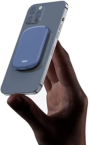 Magnetic Wireless Charger Power Bank，5000/10000mAh Upgrade Portable Power Bank 15W Fast Charger Mag-Safe Magnetic Battery Case Backup Power for iPhone 13/12/13/12 Mini/13/12 Pro/13/12 Pro Max