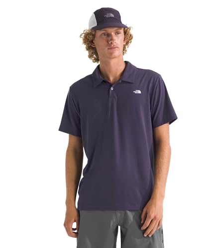 The North Face Men's Adventure Polo - Moisture Wicking Collared Shirt for Men, Snag Resistant, Durable Collar, Endless Dusk, Large