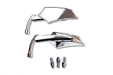  Spiegel Set links rechts SHIELD Chrom M10 x 1,25 mm Motorrad Bike