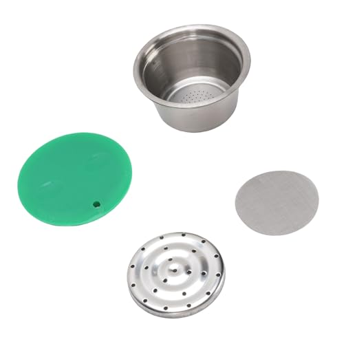 Fabater Cápsula de café de Acero Inoxidable -Cápsula Reflimable con Accesorios para la Máquina de café, Uso Duradero y Mejores Cervecerías