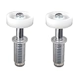 newlifeapp 9-1135S(Pack of 2) Premium Quality BI-FOLD Closet Door TOP Pivot with Wheel 7/8 Inch, Compatible with Acme, Stanley, Kenna, Frame, Primeline & Others.