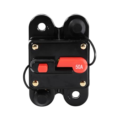Porte-fusible de Voiture 12-24V, Disjoncteur de Batterie, Courant Élevé, Étanche, 50A, pour Camion et Automobile
