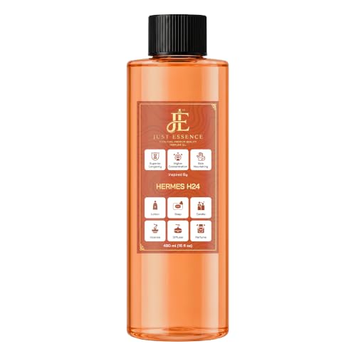 Just Essence Hermes H24 Fregrance Perfume Oil | Premium Quality Concentrated Fragrance | Pure Perfume & Cologne Oil for Personal Body Use | 16 Fl Oz