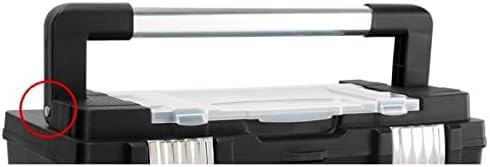 Miniatura 6 de ZCMEB - Caja de herramientas portátil de 20 pulgadas, 17.520 x 9.252 x 8.858in, multifunción, caja de herramientas de reparación para automóvil,