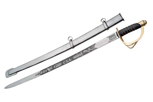SZCO 28" CSA Confederate Sword – Carbon Steel Blade with