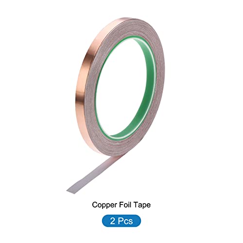 Image of Copper Foil Tape Conductive Adhesive Double Sided, [for EMI Shielding, Stained Glass, Paper Circuits, Grounding] - 5 /16 inch /66ft