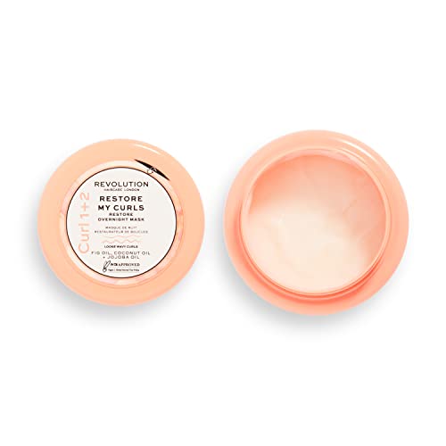 Revolution Haircare London Hair Mask for Damaged and Dry Hair, Restore My Curls Overnight Mask, Intensely Hydrating Nourishing Formula, Looks Shiny, Vegan Cruelty-Free, 220ml - Image 2
