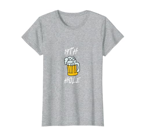 19th Hole. T-Shirt, Women, Heather Grey, 3X-Large