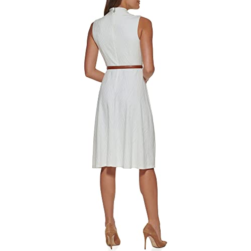 Tommy Hilfiger Women's Mini Houndstooth Knit Dress, Ivory #TOP2