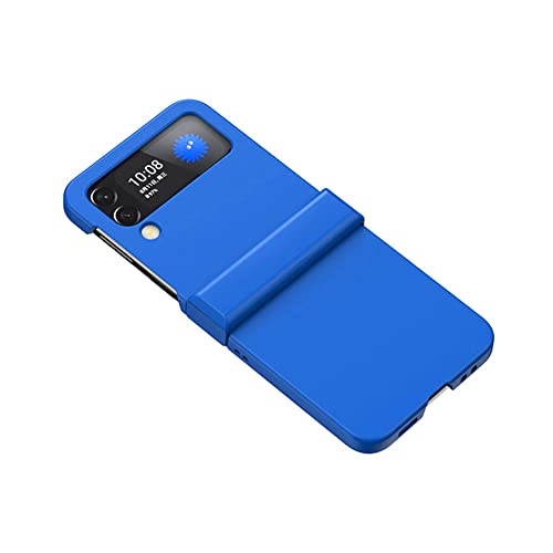 Housse Samsung Z Flip 4 5G anti-choc silicone liquide bleu étui pliable ajustement parfait