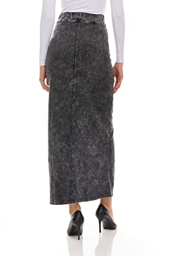 KIKI RIKI Womens Stonewash Maxi Skirt - 415794